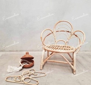 Nuevas sillas de ratán natural para niños, muebles para niños con ratán natural y bambú de alta calidad para habitaciones de niños, interiores y exteriores - Product Image 2