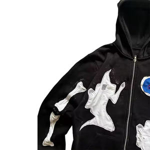 เสื้อสเวตเตอร์สไตล์สตรีทแวร์สำหรับผู้ชายเสื้อมีฮู้ดผ้าคอตตอนไล่ระดับสีสำหรับผู้หญิงและผู้ชาย - Product Image 5