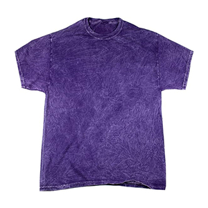 T-shirts solides vintage de haute qualité à épaules tombantes pour hommes, poids lourd, délavés à l'acide, OEM, vente en gros, vierges décontractées - Product Image 1