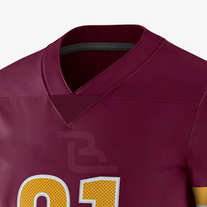 Material de secado rápido Camiseta de fútbol americano personalizada OEM de alta calidad - Product Image 4