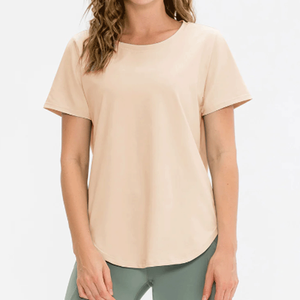 Camisetas Deportivas de Verano para Mujer, Ligeras, de Secado Rápido, Transpirables, 100% Algodón, para Gimnasio y Fitness, de Manga Corta, Estilo Bonito, Anti-Pilling - Product Image 5