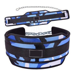 Logotipo personalizado Fitness Neopreno Dip Belt Entrenamiento Neopreno ajustable Gimnasio Levantamiento de pesas Bolsillos Cinturones para la venta - Product Image 1