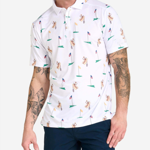Polo de golf en coton pour hommes-doux et durable-parfait pour les vêtements décontractés et athlétiques - Product Image 2