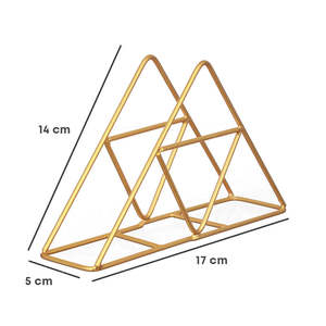 Boîtes à mouchoirs élégantes et modernes en métal Organisateur de serviettes de table durable et élégant pour la cuisine et la table à manger - Product Image 5