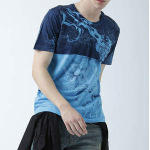 Camiseta de sublimación transpirable de calidad premium Precio razonable Camiseta con estampado de algodón 100% holgado para hombres - Product Image 4