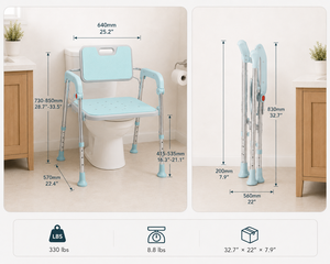 Chaise de toilette confortable pour chevet, conçue pour une vie autonome en toute sécurité - Product Image 2