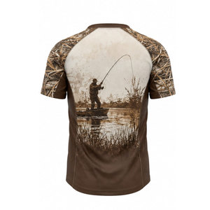 Chemise de pêche coupe ajustée grande taille coupe-vent à sublimation, séchage rapide, respirante, antibactérienne, UPF 50, prix raisonnable, vente en gros - Product Image 3