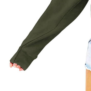 Haute qualité Gym écologique recadrée goutte épaule femmes sweat personnalisé imprimé Logo décontracté Streetwear femmes sweats à capuche - Product Image 3