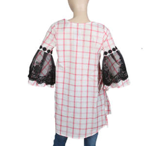 Women's Stripe Kurti - Pink - Product Image 3