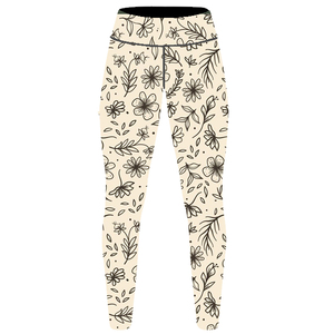 Leggings yoga wear taille haute femmes leggings en couleur unie impression graphique sublimation broderie sérigraphie et impression numérique - Product Image 3