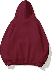 Derniers sweats à capuche surdimensionnés sweat à capuche pour femmes en coton uni à épaules tombantes sweat à capuche personnalisé à manches longues imprimé brodé pull vierge sweat à capuche pour femme - Product Image 4