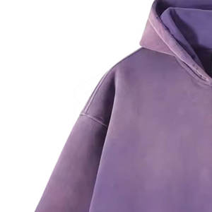 Sweats à capuche délavés au soleil 100% coton teint en plaine prix de gros pour hommes ODM sweats à capuche délavés au soleil pour l'hiver - Product Image 2