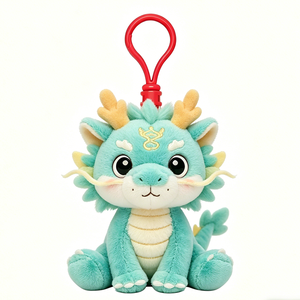 Customized <b>Cute</b> Plush <b>Bear</b> Cartoon Animal Soft Toy Keychain with Red Clip 3D Shape Stress Relief Embossed - Product Image 4