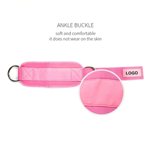 Correas de tobillo de neopreno de alta calidad profesional logotipo personalizado compatible masaje de rodilla de trabajo para máquinas de cable de gimnasio - Product Image 4