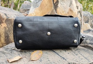 Sac de sport en cuir véritable unisexe fait à la main Grand sac de voyage vintage Weekender Gym Vacation Logo personnalisé Sac de voyage Bonbons - Product Image 3