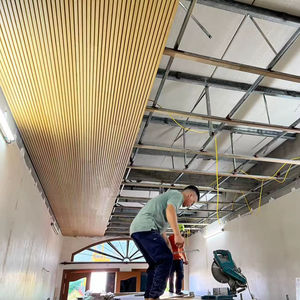 Новый дизайн, прочная бамбуковая стеновая панель из цельной нити, тканая стеновая панель, бамбуковый потолок для внутреннего и наружного применения - Product Image 6