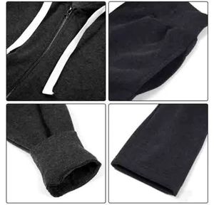 Conjunto Deportivo de Dos Piezas con Sudadera con Cremallera y Estampado Personalizado - Product Image 4