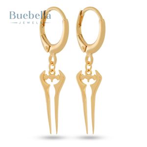 Pendientes de diamantes de aro colgantes de espada de Hip Hop Vintage de moda americana europea para mujer - Product Image 1