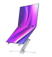 Écran LCD double écran de 14 pouces avec rétroéclairage LED et support élégant, moniteur triple portable pour ordinateur portable