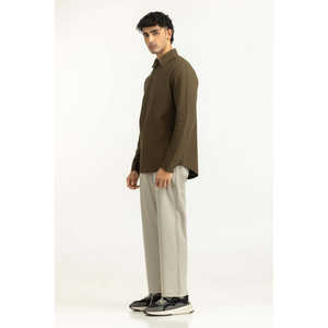 Camisas Casuales de Popelina para Hombre, Corte Regular, con Cuello Mao, Botones, Diseño a Cuadros, MN-CS-WS25-290 - Product Image 5