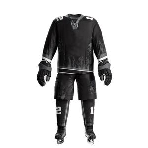 Ensemble de maillots d'entraînement de hockey sur glace de sublimation pour adultes de style unique 100% polyester coupe-vent vêtements de pratique sportive évacuant l'humidité - Product Image 2