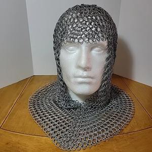 Auténtica Capucha Medieval de Cota de Malla de Acero Suave, Calidad Premium, Accesorio para Cosplay y Recreación Histórica, Precios al por Mayor - Product Image 1