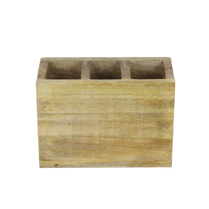 Wood Cutlery Holder Cutlery Stand with Napkin Holder Handcrafted Wooden Cutlery Spoon Holder <b>kitchen</b> storage wooden <b>caddy</b> - Product Image 4