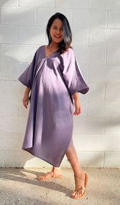 Double Gauze Cotton <b>Kaftan</b> <b>Maxi</b> Dress Loose Boho Dress Airy Cotton Summer Dress Comfortable Lounge Wear - Product Image 3