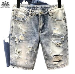 Pantalones Cortos de Mezclilla para Hombre, 100% Algodón, con Botones, Estilo Urbano, Cómodos, para Gimnasio, Uso Casual, Secado Rápido - Product Image 1