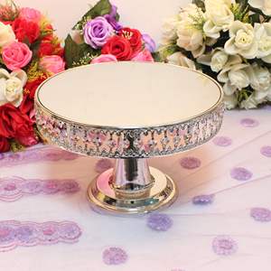 Soporte de exhibición de pastel con superficie espejada, bandeja para centros de mesa de fiesta de boda, soporte decorativo para pastel, cristal personalizado, nuevo diseño - Product Image 4