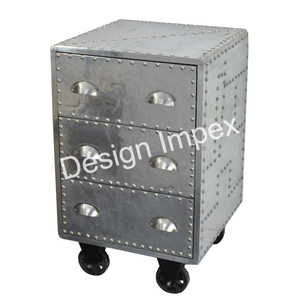 Mesa de escritorio de aviación Mesa de gabinete de oficina móvil Fácil de mover Muebles de aviación Escritorio personalizado con 3 cajones - Product Image 1