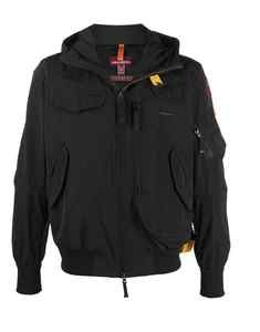 Venta al por mayor de los hombres de luz cálida burbuja bombardero abrigos logotipo personalizado de nylon negro con capucha de invierno Puffer chaquetas con cierre de cremallera - Product Image 3