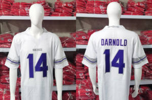 Conjunto de Uniforme de Fútbol Americano Personalizado para Adultos, Secado Rápido, 100% Poliéster, Transpirable, Diseño de Talla Grande, Estilo Urbano, Cosido - Product Image 2