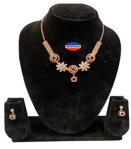 AD437 Conjunto de joyería clásica elegante Collar y pendientes elegantes para bodas Fiestas Eventos tradicionales para regalos - Product Image 2