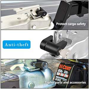 Vypart 1-Piece <b>Black</b> Latch Trailer Hitch Coupler Lock 1/4 Inch Pin Diameter <b>Knob</b> Controller-Cargo Control Accessory - Product Image 4