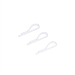 Pinces à chemise en plastique transparentes en forme de U, durables, avec dents pour chemises habillées pour hommes - Product Image 1