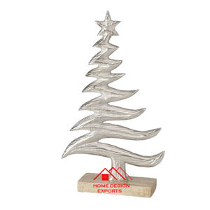 <b>Holder</b> <b>Christmas</b> Decor Best Selling Home Decor Best Seller Decorative Antique Finished Set of 3 <b>Tree</b> Shaped Candle - Product Image 2