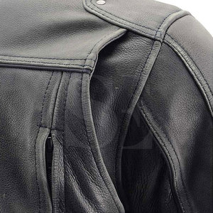 Veste de moto en cuir sur mesure pour hommes, produit à forte valeur ajoutée Veste de moto en cuir de la meilleure qualité fabriquée au Pakistan - Product Image 5