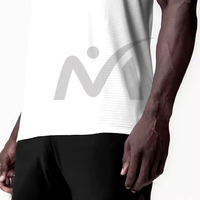 Débardeur athlétique léger et respirant pour hommes, évacuation de l'humidité, séchage rapide pour les entraînements de gymnastique, course à pied, sport, méthode de tissage tricoté