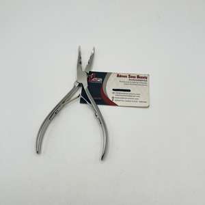 Alicates de Punta Curva de Tres Orificios, Acero Inoxidable de Grado Quirúrgico, Logotipo Personalizado Profesional OEM, Alicates de Alta Calidad para Extensiones de Cabello - Product Image 5