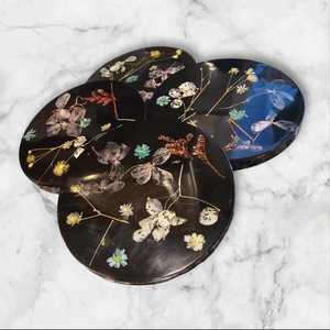 ที่รองแก้วไม้อีพอกซี่ทำด้วยมือคุณภาพสูงดีไซน์รูปนางฟ้าที่ไม่ซ้ำใครของตกแต่งบ้านสำนักงานผู้ผลิตอินเดีย - Product Image 2