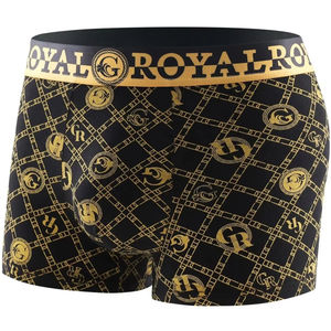 Sous-vêtements pour hommes, caleçons boxer, noir or aléatoire, doux, respirant, confortable, respectueux de la peau, quatre saisons, chaud - Product Image 5