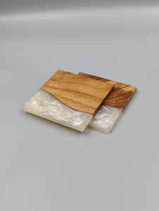 Sous-verres en résine de bois faits à la main de qualité supérieure forme de couleur personnalisée bols de bureau polyvalents écologiques élégants de luxe - Product Image 4