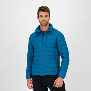 Chaqueta de Invierno Acolchada Brillante de Alta Calidad para Hombre, Personalizada con Logotipo OEM, Impermeable, Cortavientos, Rellena de Fibra de Poliéster, Chaqueta Abrigada - Product Image 1