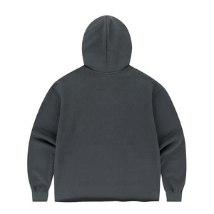 Sudadera con capucha de gran tamaño informal de OEM, sudadera personalizada con logotipo impreso personalizado para invierno, técnica teñida lisa - Product Image 4