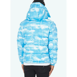 Chaqueta acolchada de gran tamaño con cremallera sólida de calidad superior para hombre, chaquetas de plumón impermeables acolchadas personalizadas cálidas de invierno de alta calidad - Product Image 2