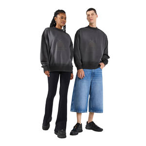 Sudadera de Cuello Redondo con Diseño Personalizado para Invierno, Estilo Holgado, Elástica, 100% Algodón, Felpa Ecológica, Puños y Dobladillo Acanalados, Unisex - Product Image 2