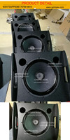Moniteur de scène passif professionnel coaxial pleine gamme de 15 pouces pour concerts en extérieur avec boîtier métallique