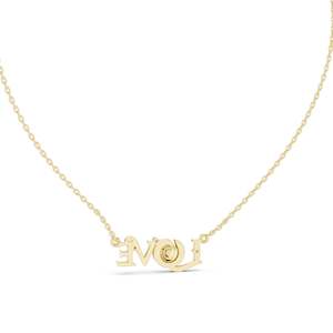 0.094 CT Lab-Created VVS-VS EF CVD Diamond LOVE Pendant <b>Necklace</b> 18KT, 14KT, Rose, Yellow, White Gold Options Elegant Fine - Product Image 4