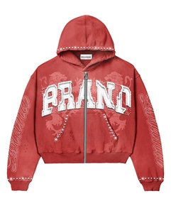 Ensembles deux pièces de sport personnalisés Survêtements à capuche avec poches pour pantalons et manches avec contour en strass Couleur personnalisée et design Survêtements de sport - Product Image 5